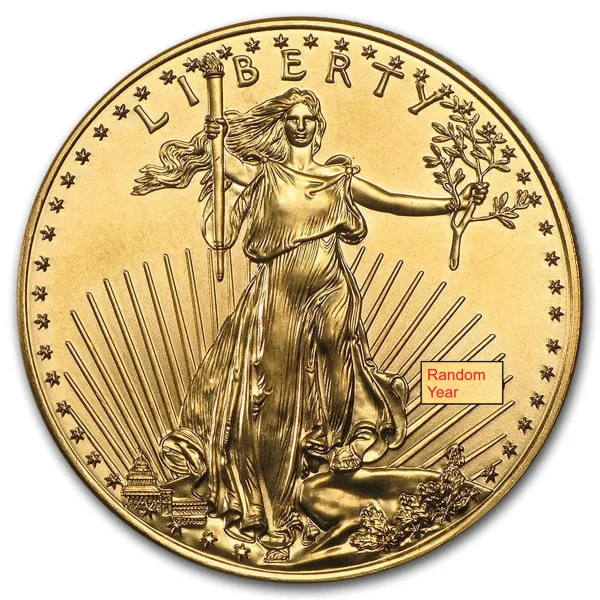 1 oz American Gold Eagle Coin(Random Year)