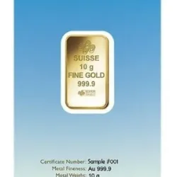 10 Gram Pamp Suisse Ka Bah Mecca Gold Bar (New w/ Assay) - Image 3
