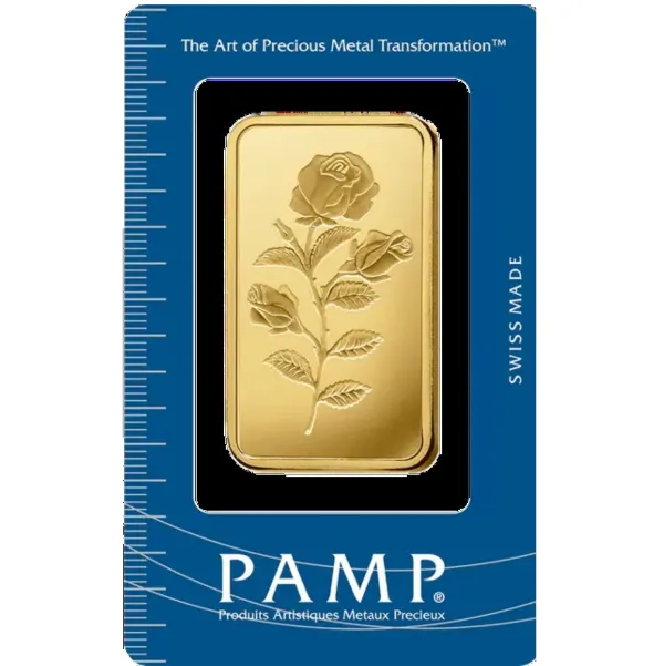 100 Gram PAMP Suisse Gold Bar – Rosa (In Assay)